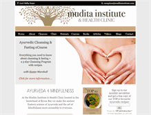 Tablet Screenshot of muditainstitute.com